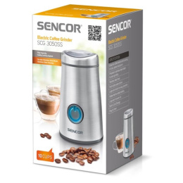 Młynek do kawy srebrny stalowy Sencor SCG 3050SS